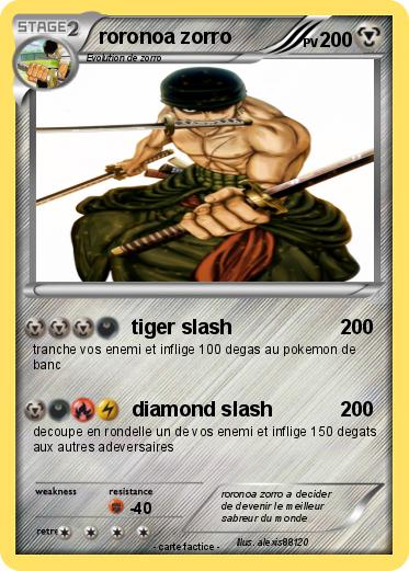 Pokemon roronoa zorro