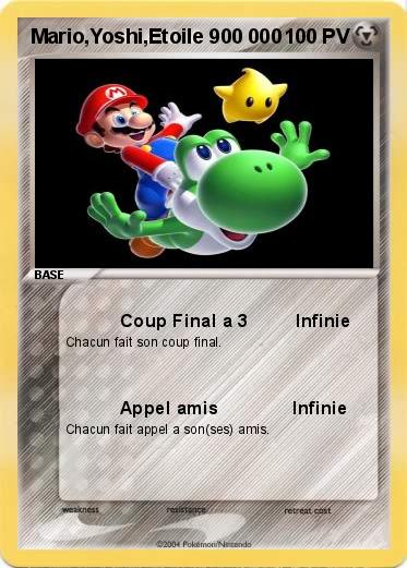 Pokemon Mario,Yoshi,Etoile 900 000