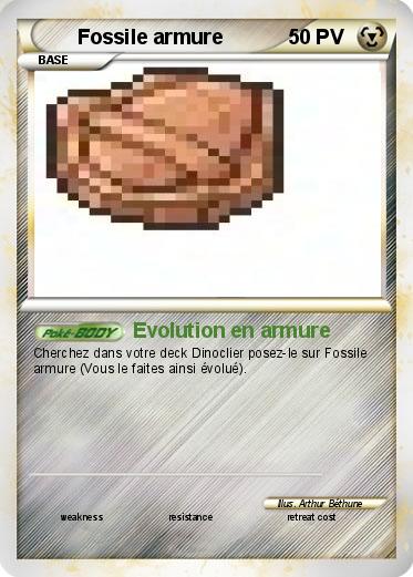 Pokemon Fossile armure