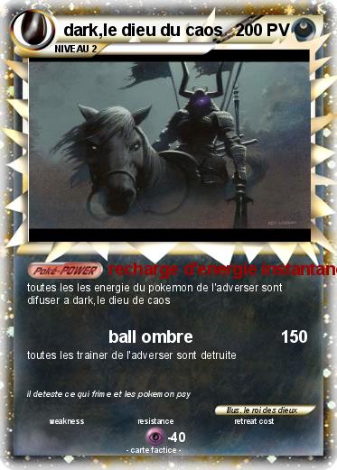 Pokemon dark,le dieu du caos