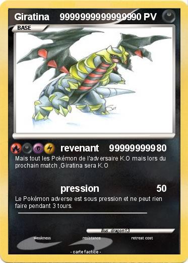 Pokemon Giratina    99999999999999