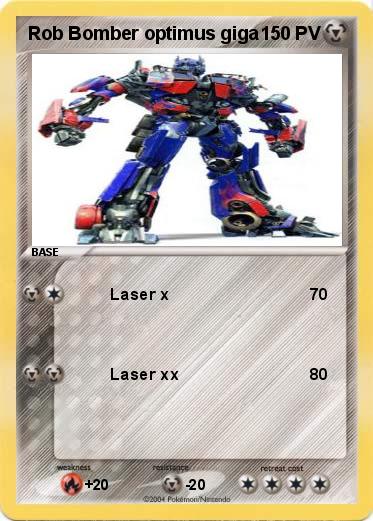 Pokemon Rob Bomber optimus giga