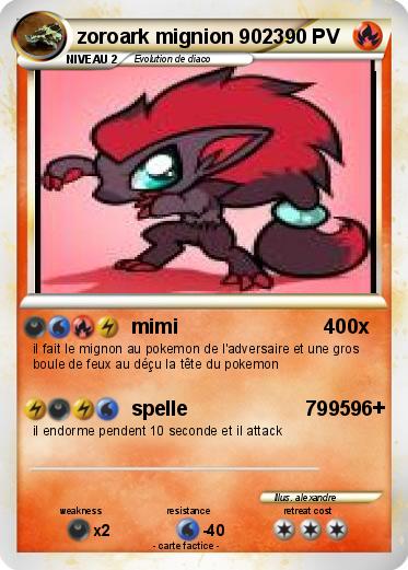 Pokemon zoroark mignion 9023