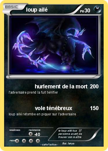 Pokemon loup ailé