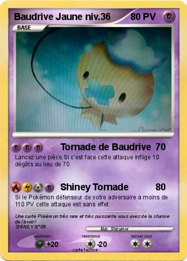Pokemon Baudrive Jaune niv.36                                                                                                                                                                                                                                          