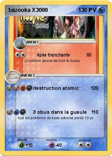 Pokemon bazooka X3000
