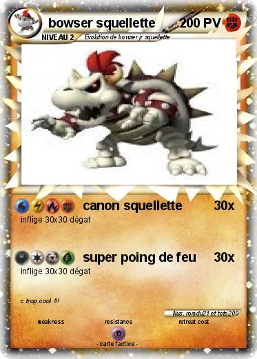 Pokemon bowser squellette