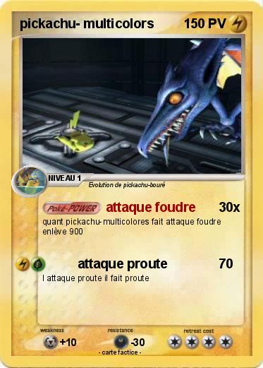 Pokemon pickachu- multicolors