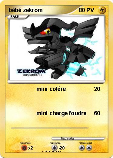 Pokemon bébé zekrom