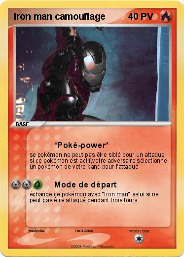 Pokemon Iron man camouflage