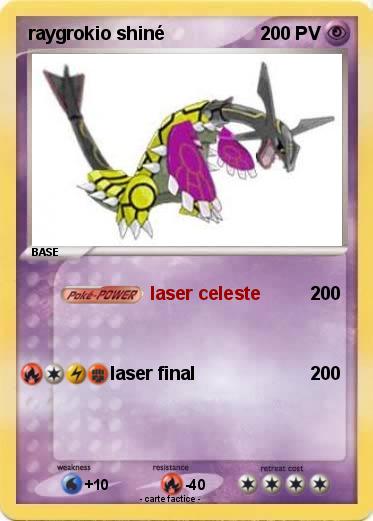 Pokemon raygrokio shiné