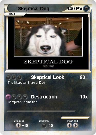 Pokemon Skeptical Dog