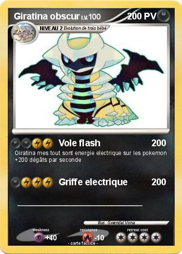 Pokemon Giratina obscur