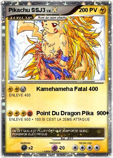 Pokemon Pikachu SSJ3