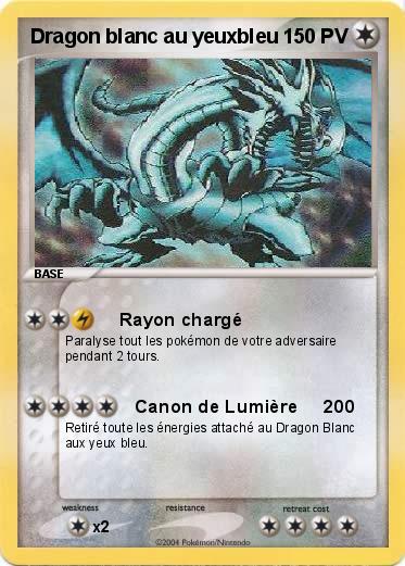 Pokemon Dragon blanc au yeuxbleu