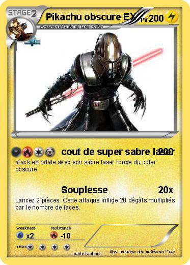 Pokemon Pikachu obscure EX