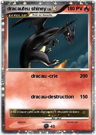 Pokemon dracaufeu shiney