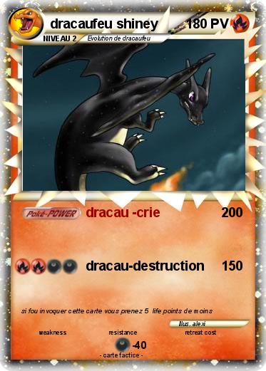 Pokemon dracaufeu shiney