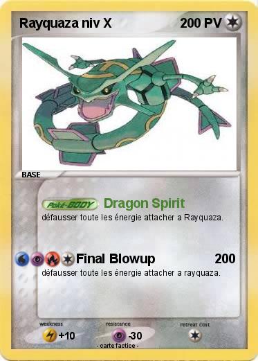 Pokemon Rayquaza niv X