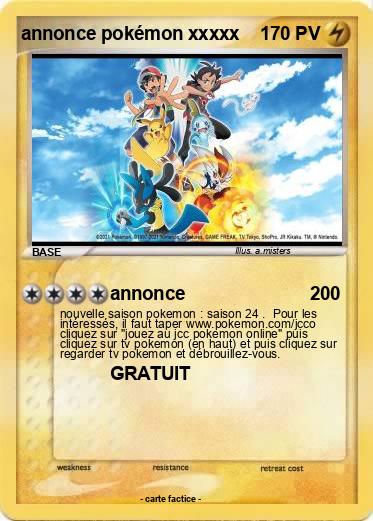 Pokemon annonce pokémon xxxxx