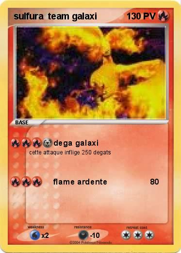 Pokemon sulfura  team galaxi 