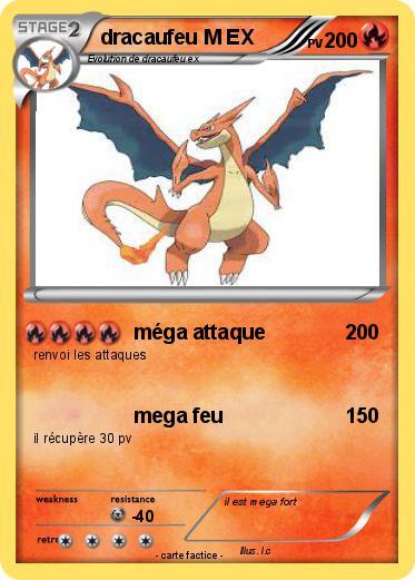 Pokemon dracaufeu M EX