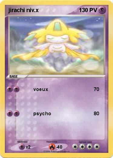 Pokemon jirachi niv.x