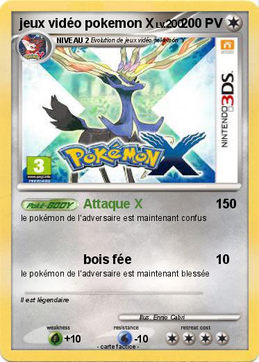 Pokemon jeux vidéo pokemon X
