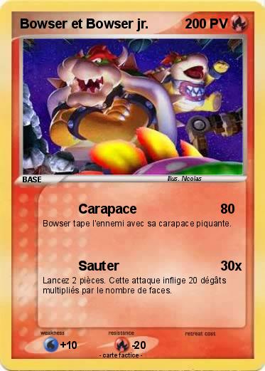 Pokemon Bowser et Bowser jr.