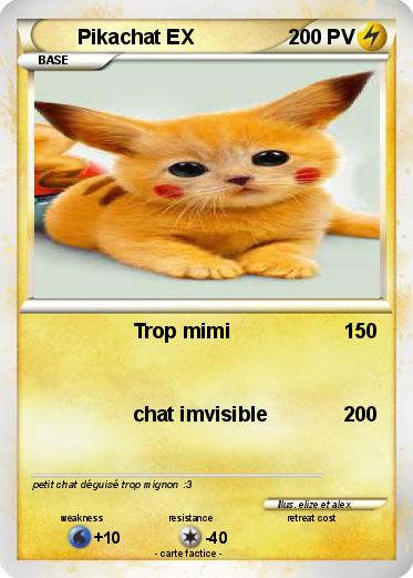 Pokemon Pikachat EX