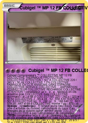 Pokemon Cubigel ™ MP 12 FB COLLECTIVE