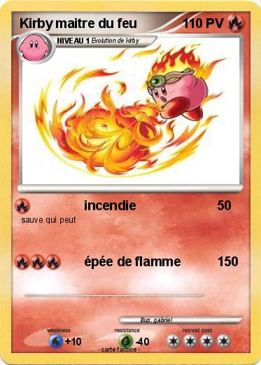 Pokemon Kirby maitre du feu