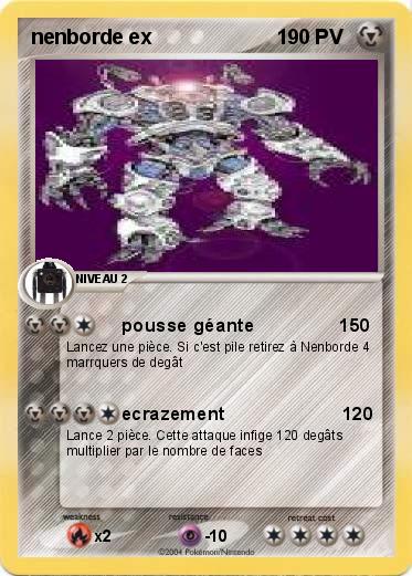 Pokemon nenborde ex                      1