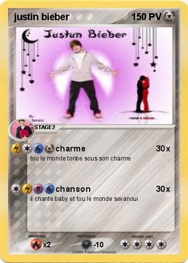 Pokemon justin bieber
