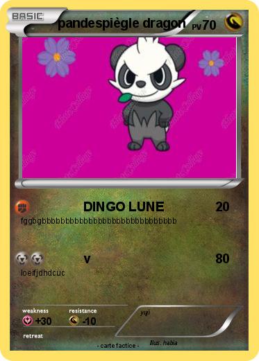 Pokemon pandespiègle dragon