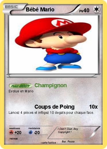 Pokemon Bébé Mario