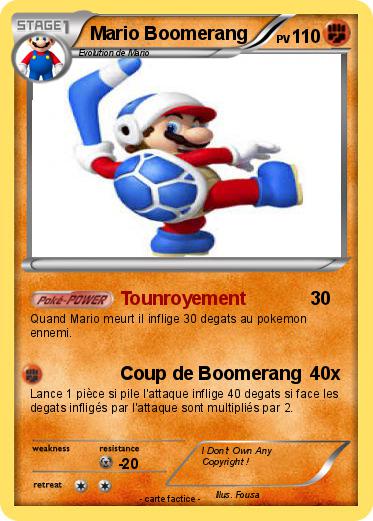 Pokemon Mario Boomerang