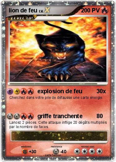 Pokemon lion de feu