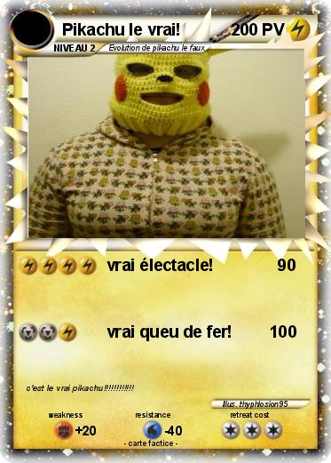 Pokemon Pikachu le vrai!