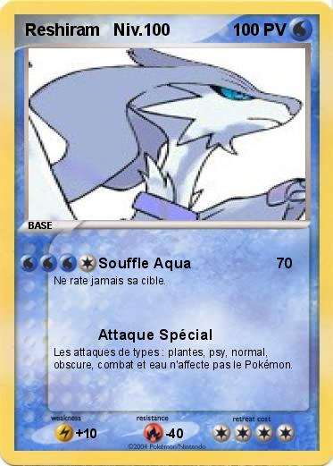 Pokemon Reshiram   Niv.100