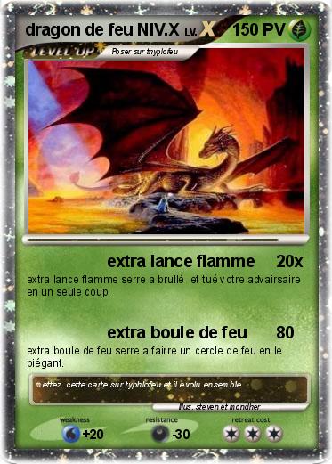 Pokemon dragon de feu NIV.X