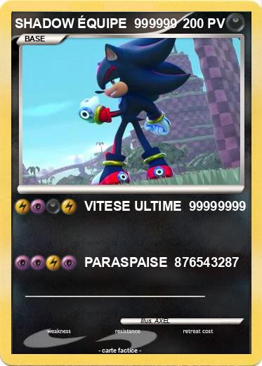 Pokemon SHADOW ÉQUIPE  999999