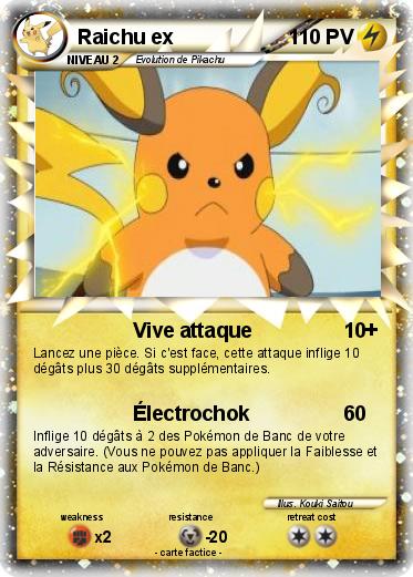 Pokemon Raichu ex