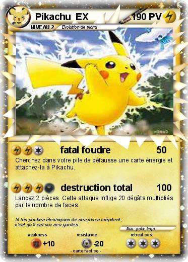 Pokemon Pikachu  EX