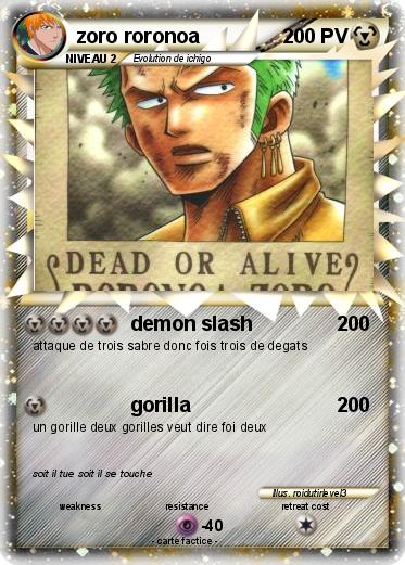 Pokemon zoro roronoa