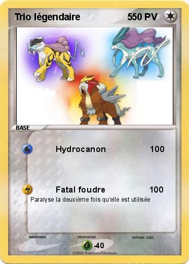 Pokemon Trio légendaire                  5