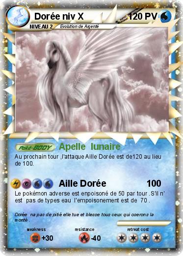 Pokemon Dorée niv X