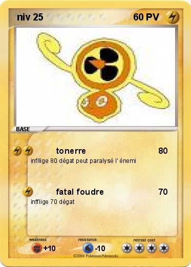 Pokemon  niv 25