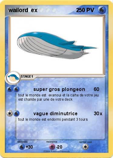 Pokemon wailord  ex                         2    