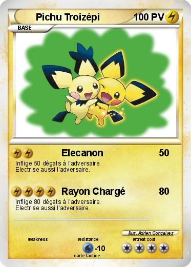Pokemon Pichu Troizépi